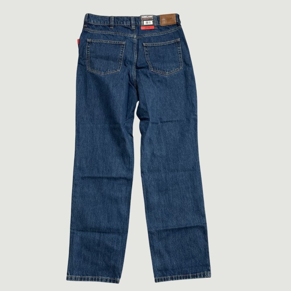 Kirkland Signature Men's 34x32 Jeans Relaxed Fit 100% Cotton Double M0347 - Picture 5 of 9
